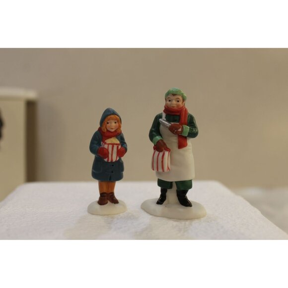 Dept 56 Christmas in the City - Popcorn Vendor - Picture 2 of 6